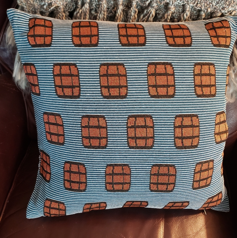 Designer Tapestry Bourbon Barrel Pillow